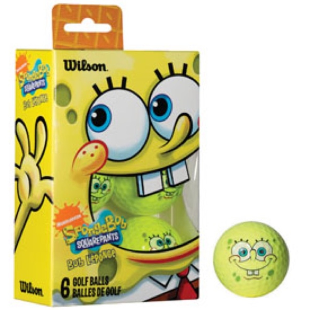 New in box Wilson Spongebob Golf Balls